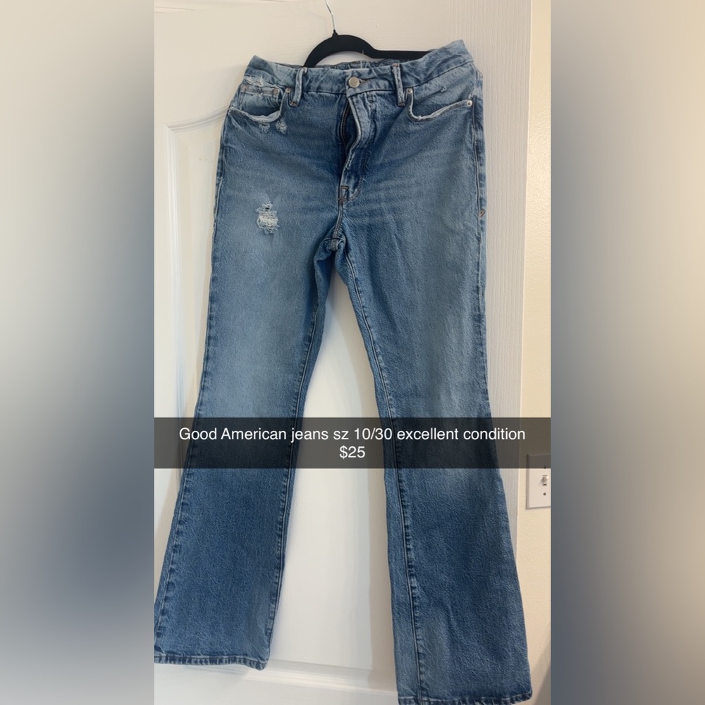 Good American Blue Boot Cut Jeans